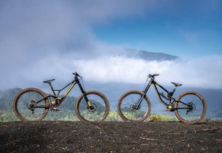   Test duel 2020: Specialized Demo (left) against Saracen Myst