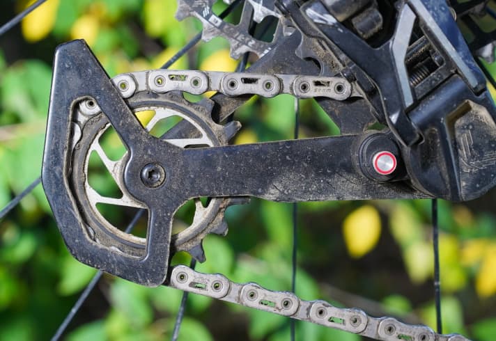 Das Magic Wheel mit dem schwimmend gelagerten Außenzahnring, konnte seine Fähigkeiten nicht unter Beweis stellen. Ein Ast hatte sich während des Testzeitraums nicht in der Schaltungsrolle verhakt. Fast ein bisschen schade.