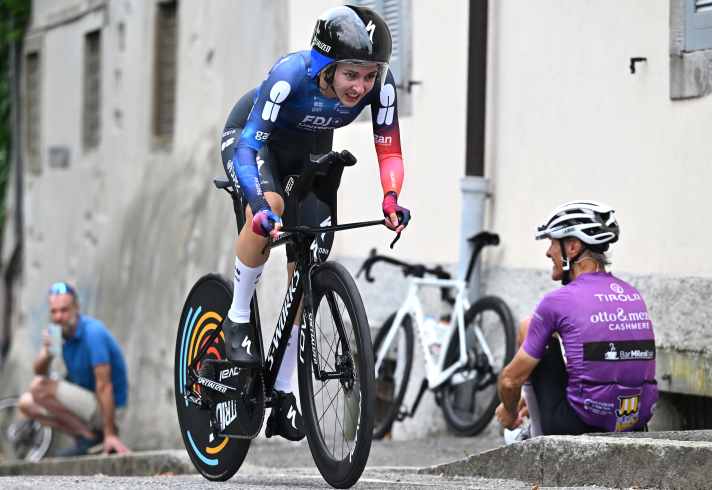 Julietta Labous won the French champion's jersey in the individual time trial in the 2020 season