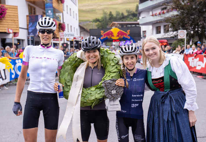 Cathi Rossmann lors de sa victoire à Sölden en 2022