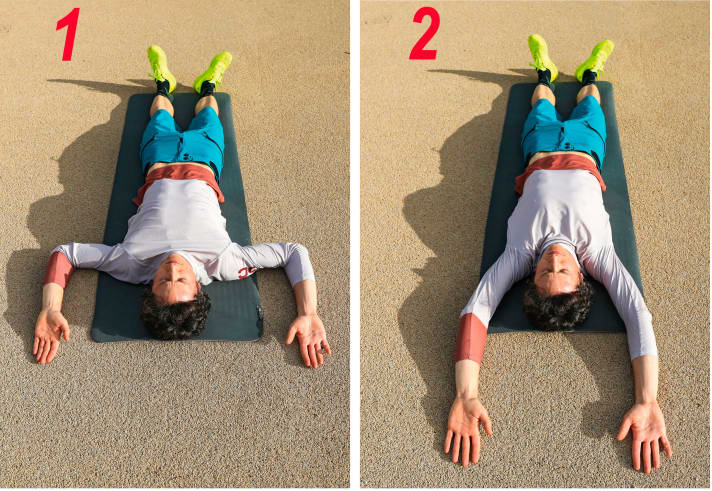 Mehr Beweglichkeit – Übungen für Schultern und Brustwirbelsäule: Floor Slide