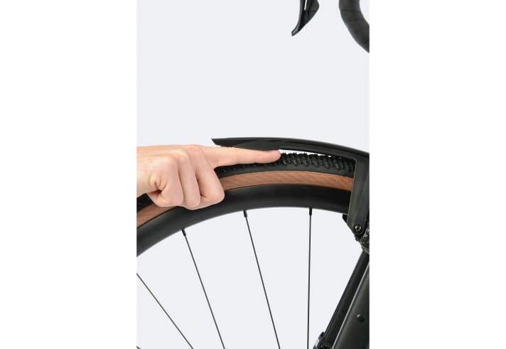 A finger's breadth of space is needed to prevent stones and sticks from jamming