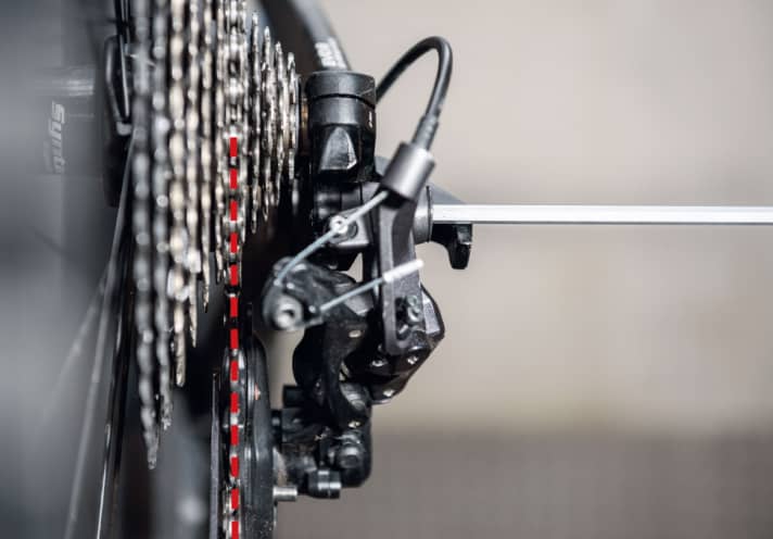 First and foremost, the alignment between the shifting arm and the sprockets must be correct.