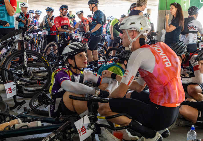 Over 1000 participants gathered at the starting line in an underground car park in Windhoek.
