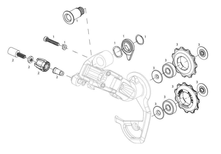   Shimano et Campagnolo indiquent en détail quelles pièces peuvent être remplacées.