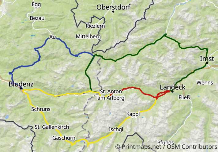 Rennradtouren am Arlberg