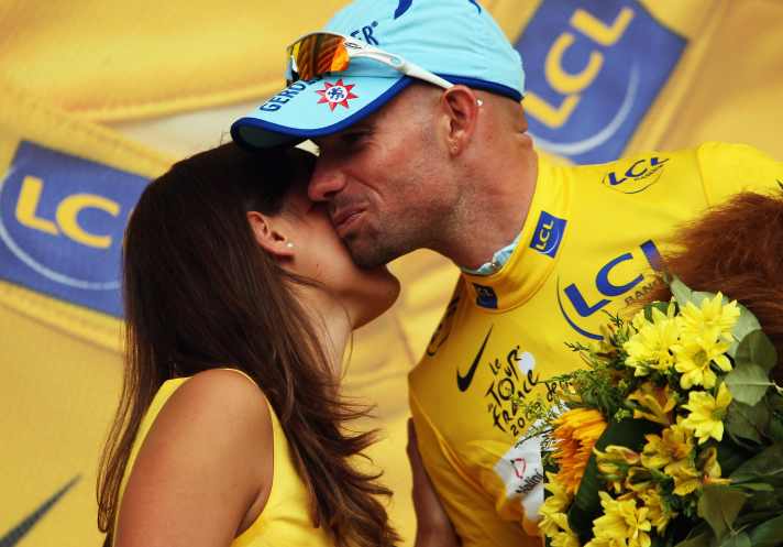 Stefan Schumacher won two stages in 2008 and wore the yellow jersey for two days. He was later convicted of doping.