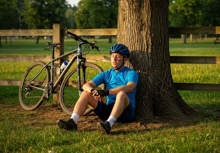 Listen to your body's warning signals! It's better to take a half-hour break than not reach your destination at all.