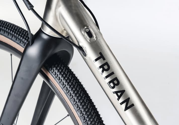 Unpolished: The Triban is unbeatable value for money. Some weld seams show that the workmanship has been skimped on.