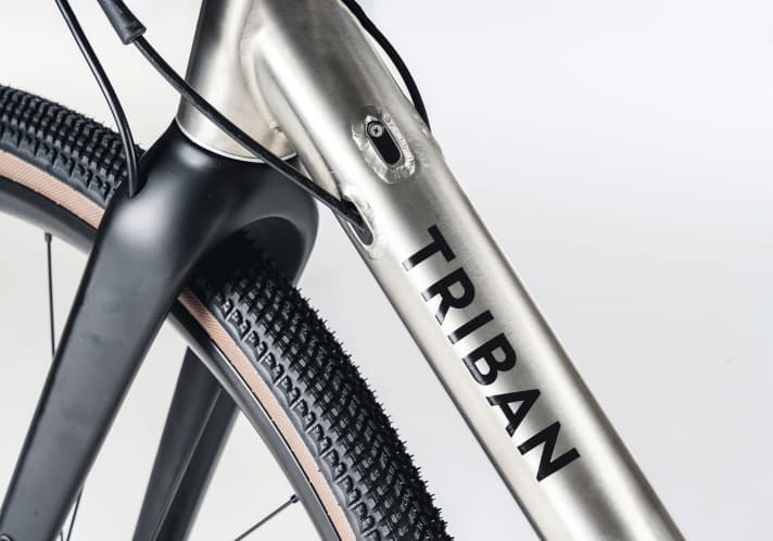 Unpolished: The Triban is unbeatably cheap. However, some of the weld seams show that the workmanship has been skimped on.