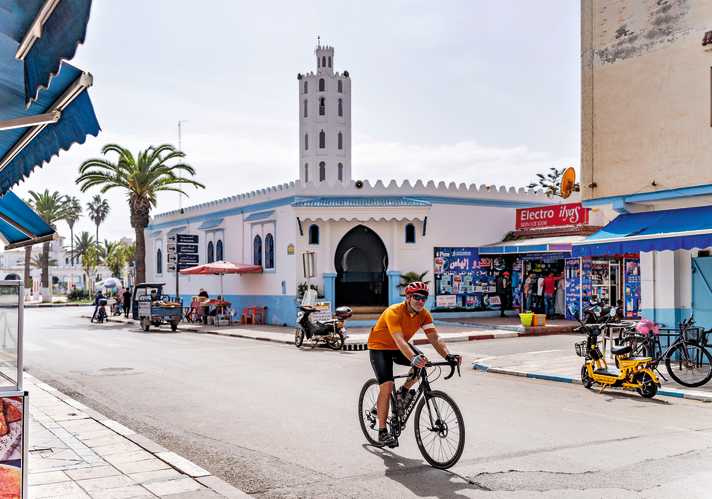 In Moroccan villages, cyclists are considered rather exotic