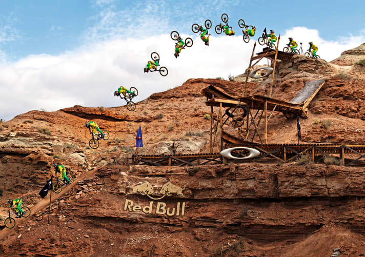 Über die Höhe des Flips wurde spekuliert, es hieß 12 Meter vertikal. Am Ende landete Cam Zink auf Platz 3.