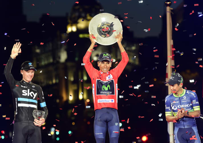 L'un des plus grands succès de Quintana a été sa victoire sur la Vuelta en 2016.