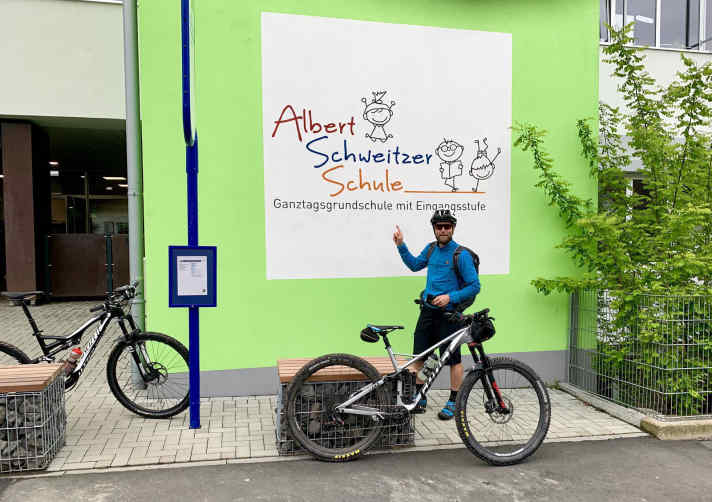 As part of a sustainability week, my host Christof allowed me to tell the third and fourth graders about my <a href="https://www.facebook.com/hashtag/deutschlandtrail?epa=HASHTAG" target="_blank" rel="noopener noreferrer nofollow">#GermanyTrail</a>. One of the best questions the children ask: "Don't you have sore muscles?"