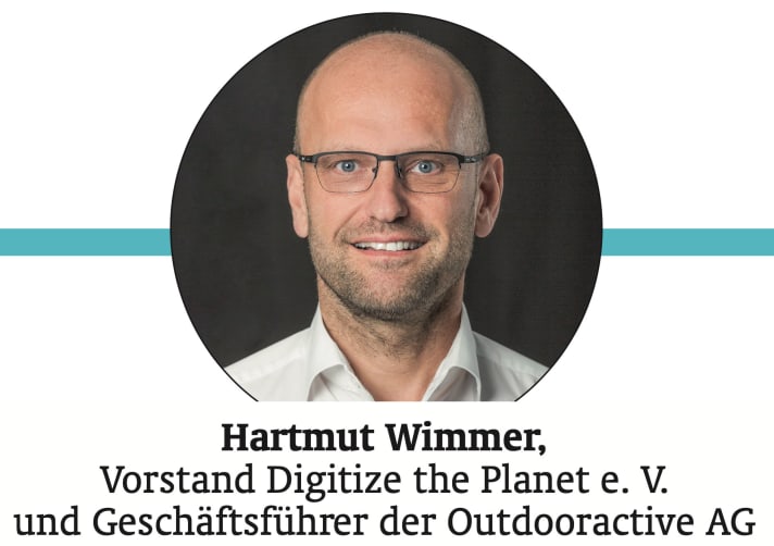 Hartmut Wimmer, Chairman of Digitise the Planet e.V. and Managing Director of Outdooractive AG