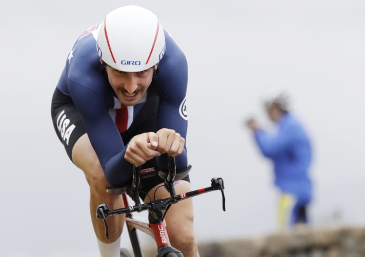 Taylor Phinney was particularly strong on the time trial bike, winning the US time trial championship three times.