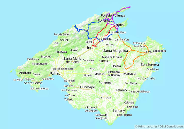 Mallorca Routen