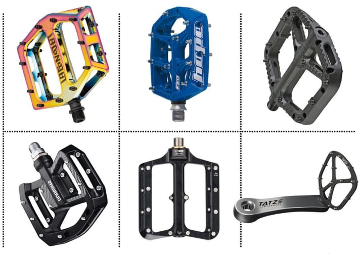   Test 2020: 6 flat pedals for freeriders in a practical check