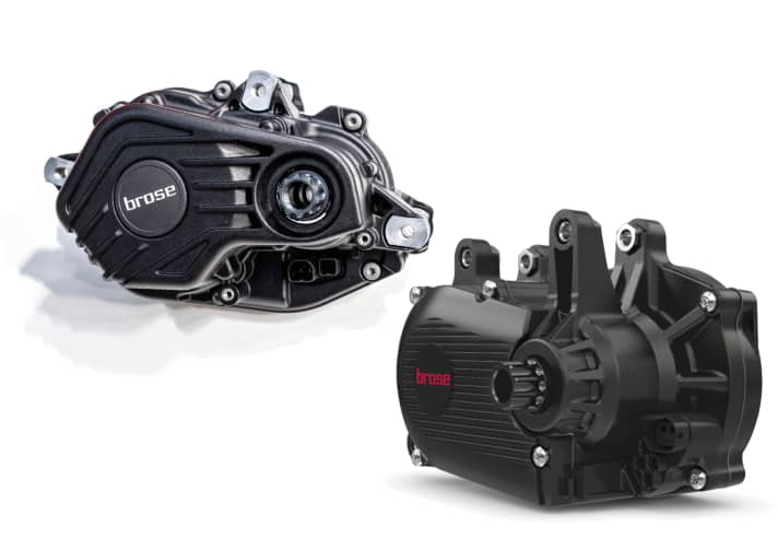Brose Drive 3 Peak (left) vs. Brose Drive S Mag: Bike developers will be particularly pleased with the more integrative design.