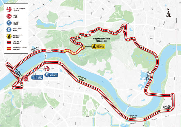 The route of the 6th stage