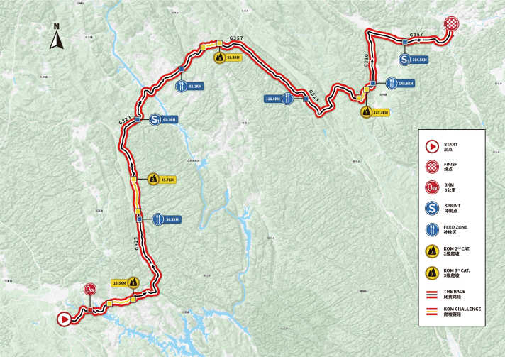 Die Strecke der 4. Etappe