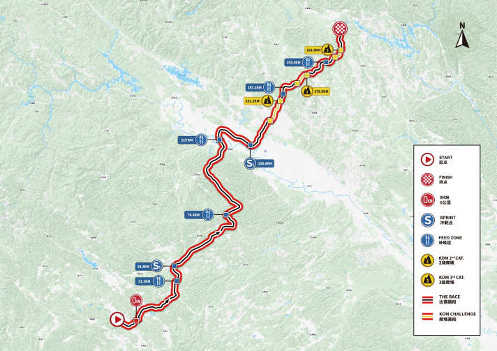 Die Strecke der 3. Etappe