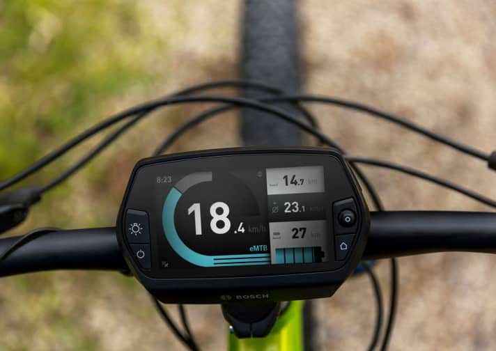   Bosch Performance CX: New display view in E-MTB mode.