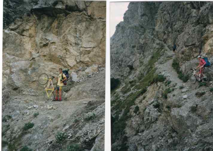 From skier to mountain biker. Here with his first mountain bike in 1987.