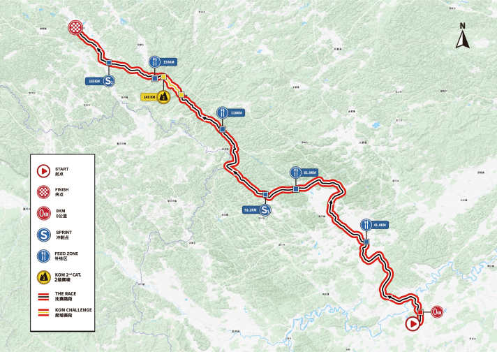 Die Strecke der 2. Etappe