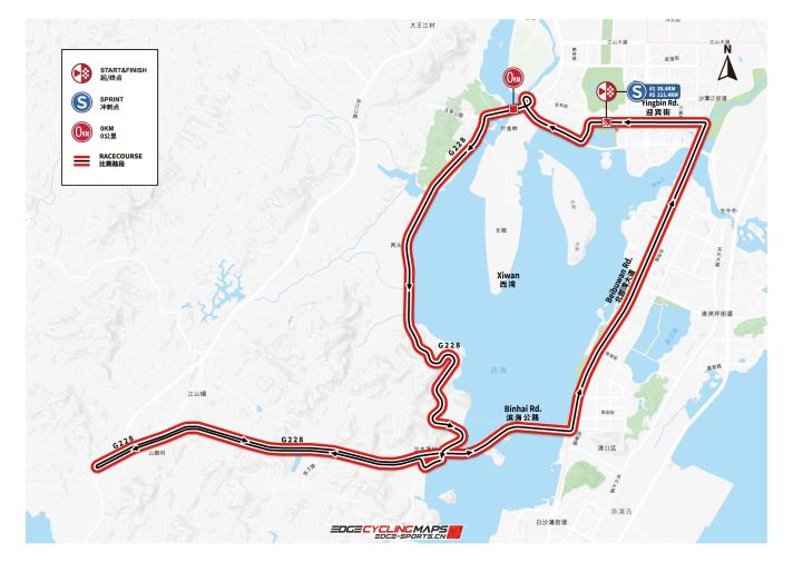 Die Strecke der 1. Etappe