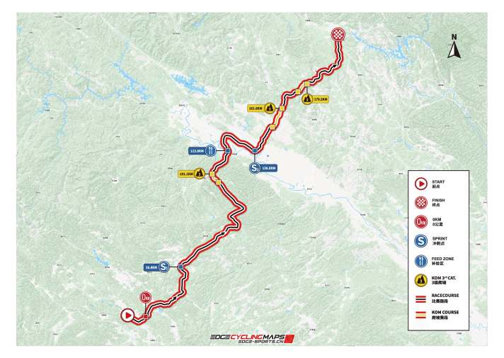 Die Strecke der 3. Etappe