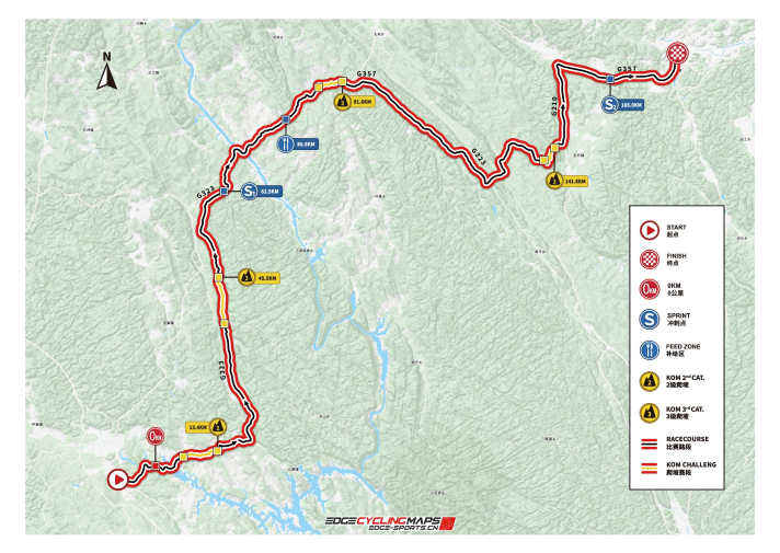 Die Strecke der 4. Etappe