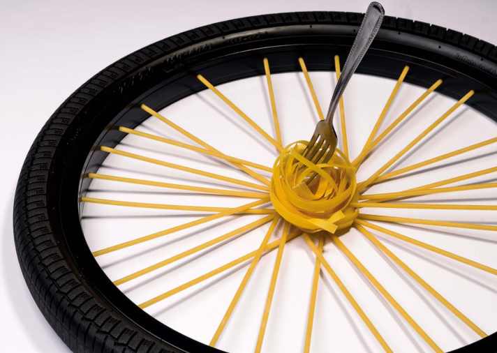 Kilos of pasta used to provide cyclists with their energy. Today, people cook lighter.