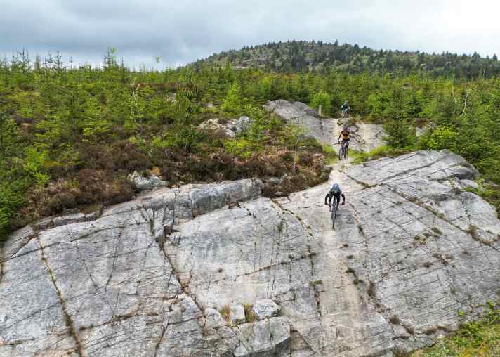On the Trans-Cambrian route, the landscape dictates the course of the trail.