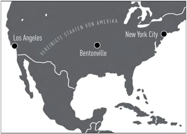 Bentonville liegt im Nordwesten Arkansas und wird gern als Mountainbiking Hauptstadt bezeichnet.