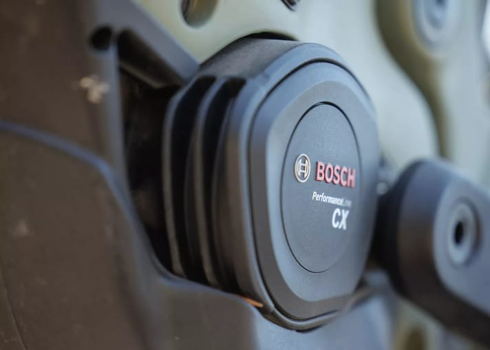 The fifth-generation Bosch Performance Line CX motor powers the Copperhead EVO AM 2.