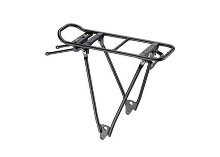 The Racktime Fold-it Fix is a luggage carrier for fixed mounting on mounting bases. It can therefore carry up to 25 kilos. Accessories such as spring flaps, adapters and tension straps are available separately