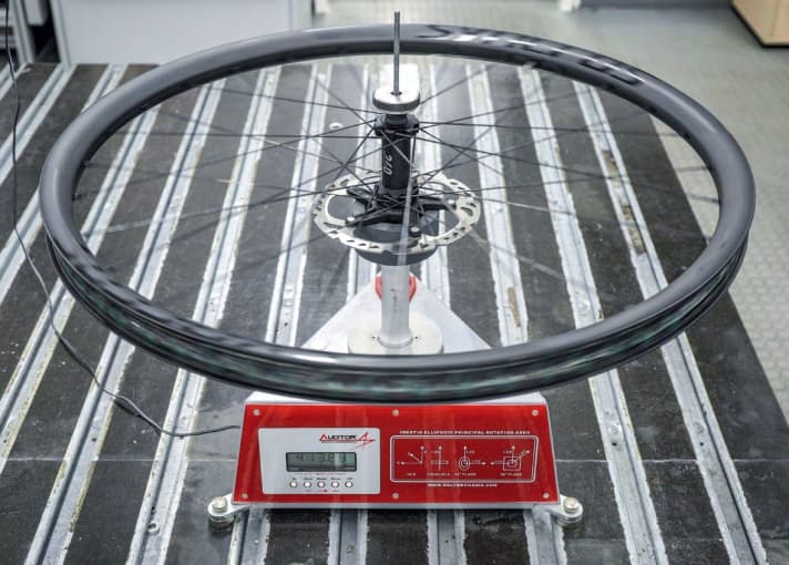 The wheel commuter decodes the acceleration behaviour of a wheel within seconds.