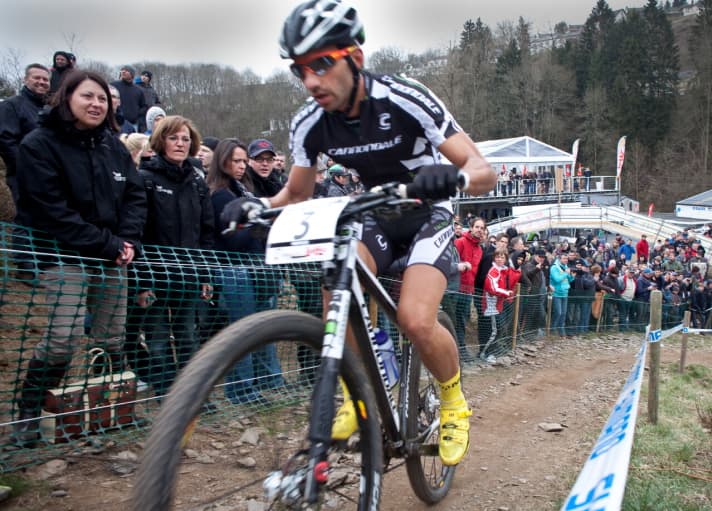   Manuel Fumic at the World Cup in Houffalize