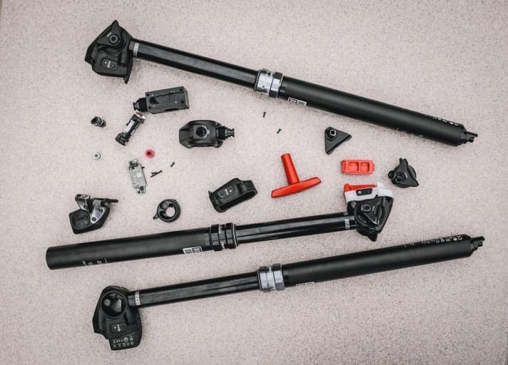   The new Reverb AXS from Sram weighs 57 grams more. In return, there is better adjustment of the saddle angle and a quick bleed system, which should make one or two services superfluous.