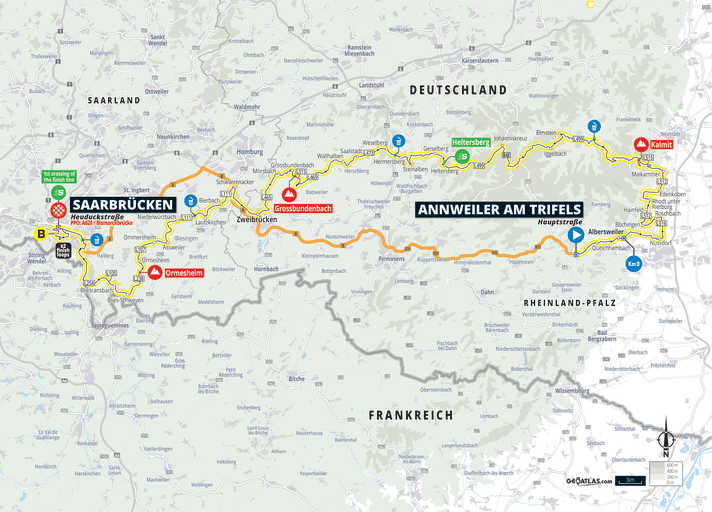 La 4e étape sur la carte