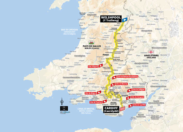 The route of stage 3 of the Tour de France 2027