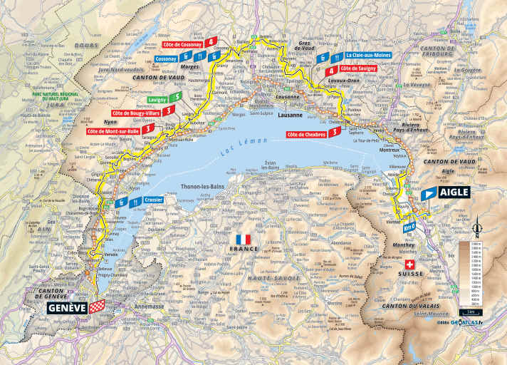 Le parcours de la 2e étape du Tour de France Femmes 2026