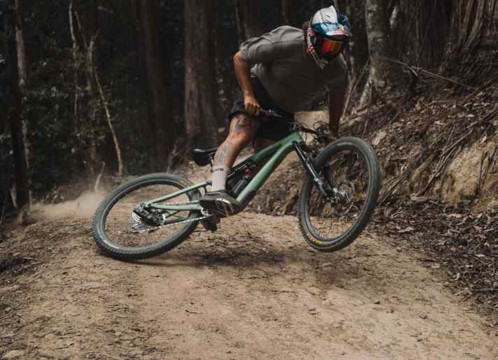 "Keep your hands off the brakes and stretch your legs," says Remy.