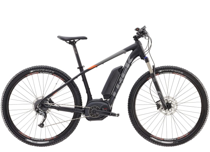   Trek Powerfly 5 hardtail with 100 millimetre suspension travel: 3799 euros