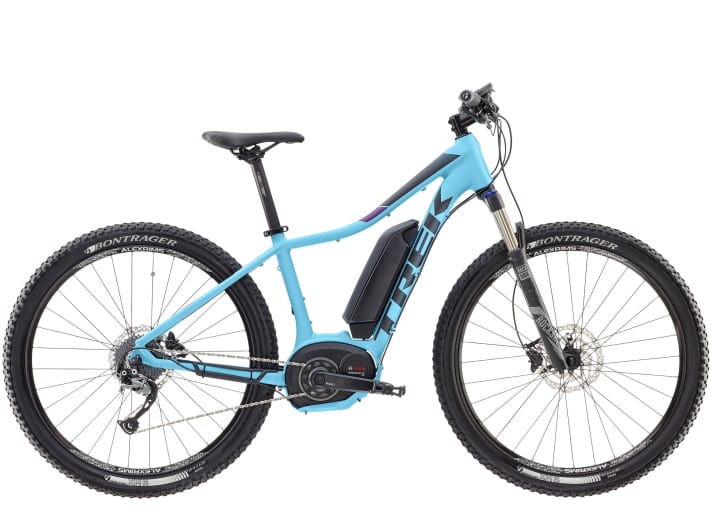   Trek Powerfly 5, Frauenversion: Hardtail mit 100 Millimeter Federweg: 2699 Euro