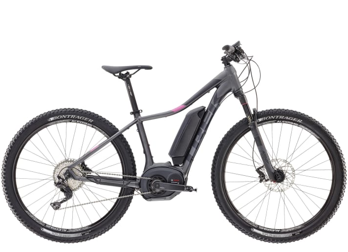   Trek Powerfly 7, women's version: hardtail with 100 millimetre suspension travel: 3499 euros