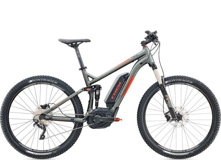   The entry-level model of the E-Fullys from Trek: The Powerfly+ FS 5.