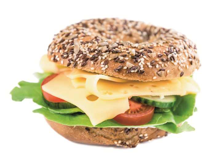 Delicious, isn't it? The cheese roll is probably Germany's favourite fast food. The roll is not ideal for high-intensity endurance rides.