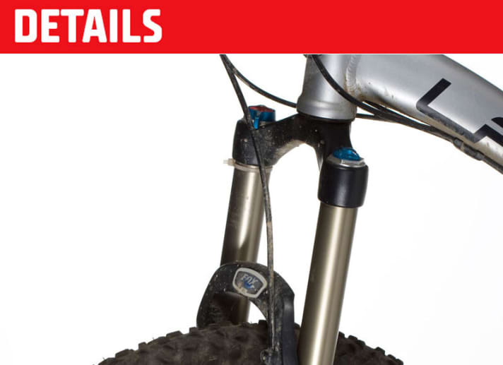   Unfortunately without level control: A lowerable fork is a must for all-mountain bikes.